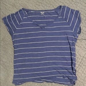 Madewell Blue Striped Women's Top